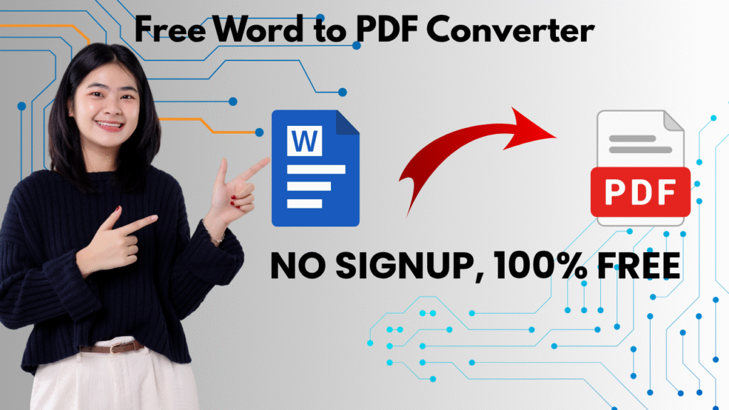 Word to PDF Conversion Graphic