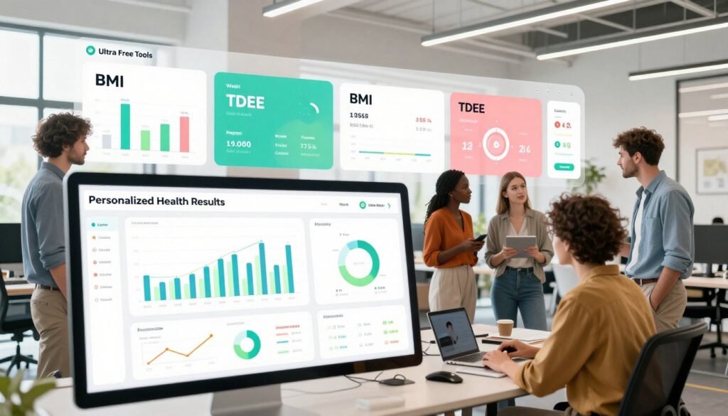 BMI Calculator Result Showing Underweight Normal and Overweight