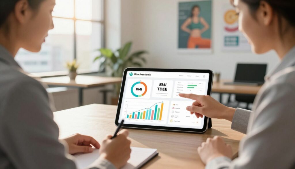 Advanced BMI Calculator Showing Accurate BMI Value