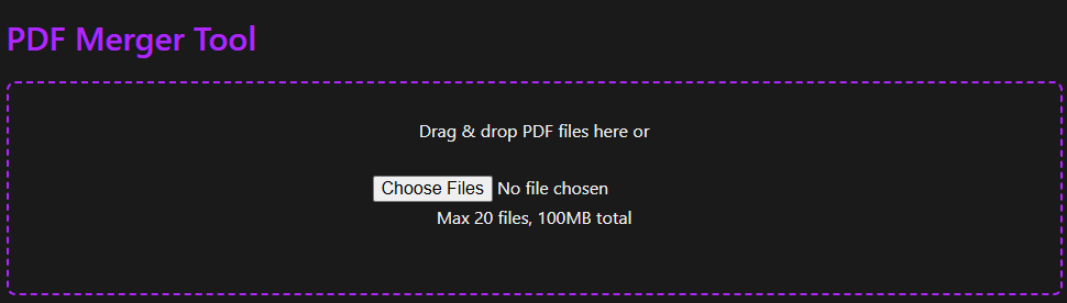 Online PDF Merger Tool to Combine PDF Files
