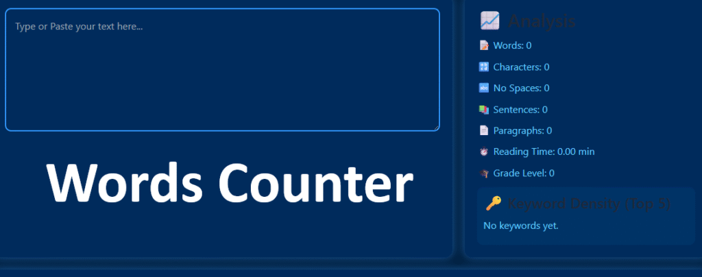 Words Counter