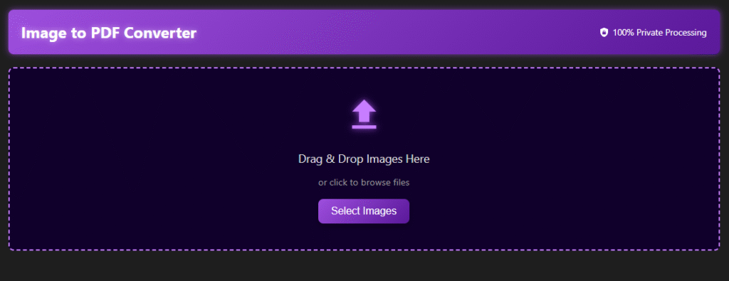 Merge Multiple Images into One PDF File Online