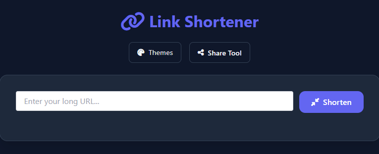 Secure Link Shortener Web Tool for Fast URL Conversion
