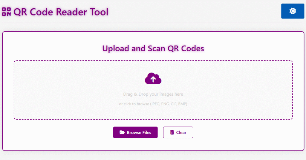 Secure QR Code Reader Tool for Website Links