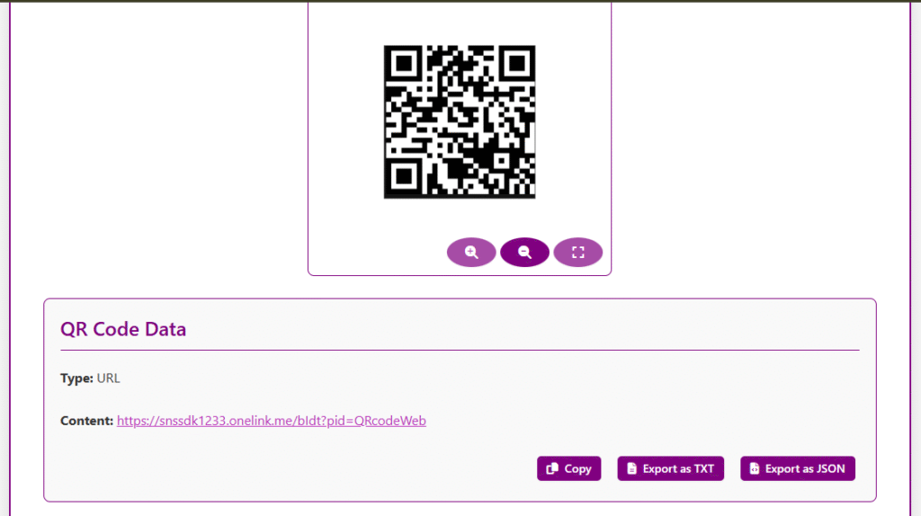 QR Code Reader with Image Upload Option