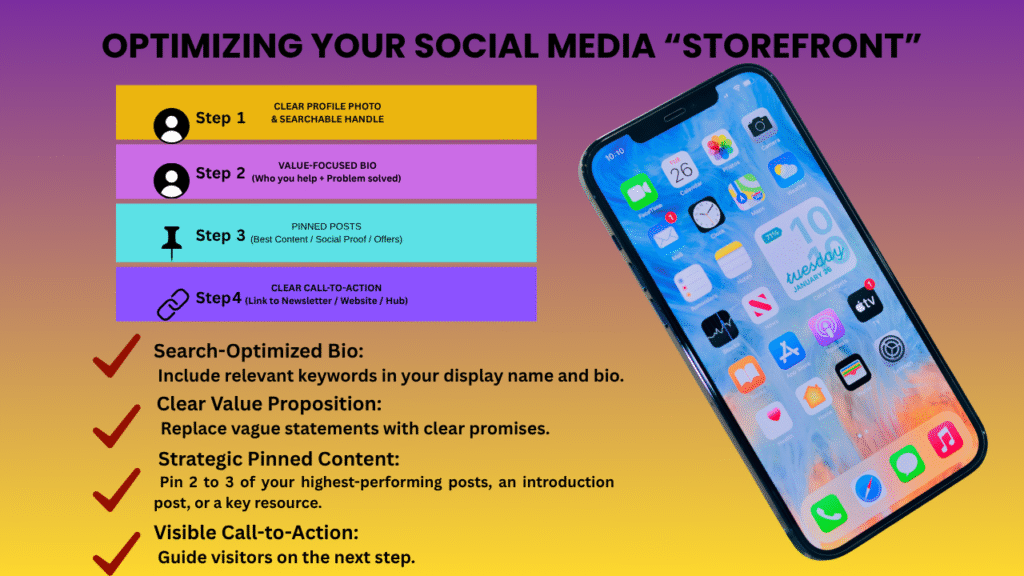 OPTIMIZING YOUR SOCIAL MEDIA “STOREFRONT”